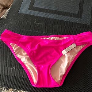 Victoria Secret hot pink bikini bottoms size Large